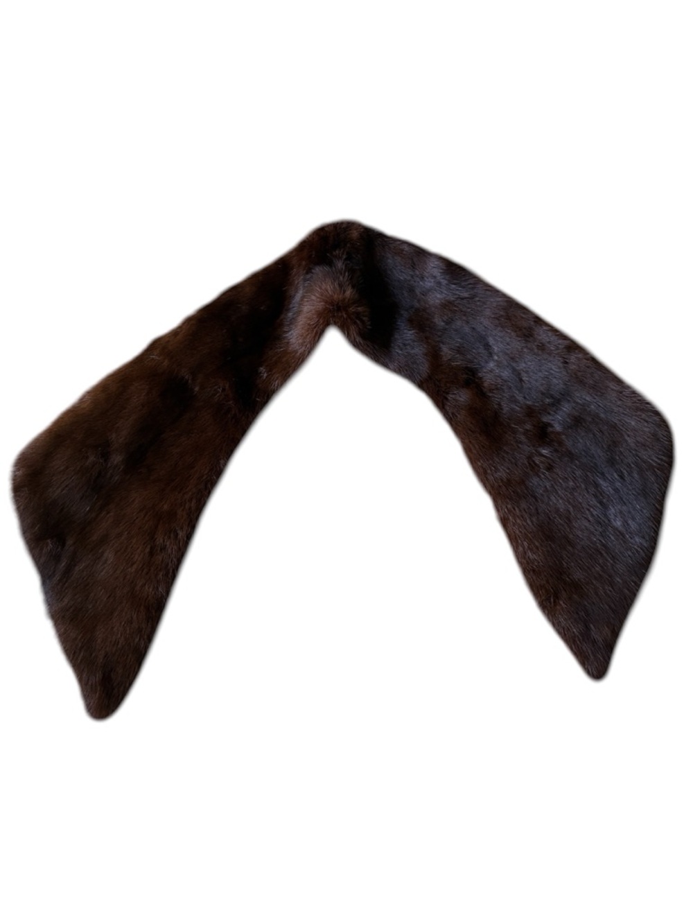 Women's Vintage Brown Fur Collar Stole Scarf Wrap